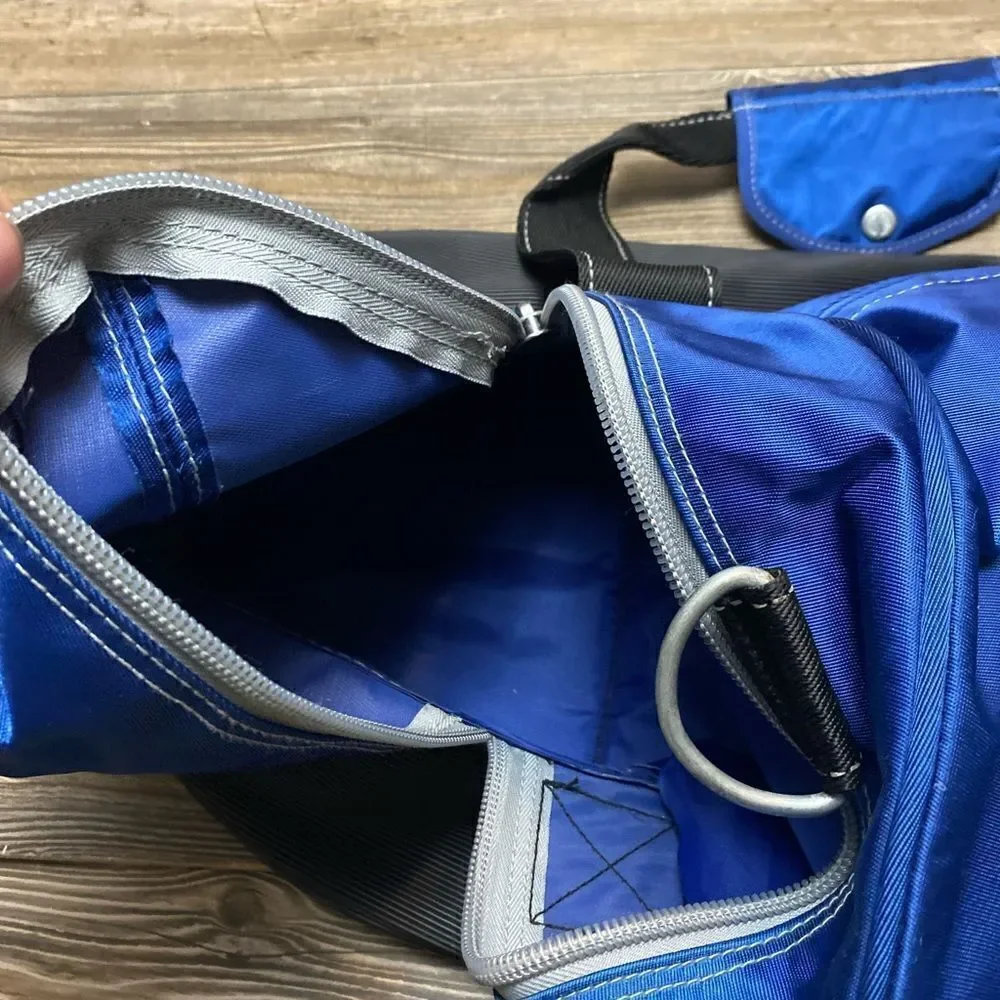 Vintage 90s Pepsi Co Next Generation Large Duffle Bag Carry On Gym Bag Blue